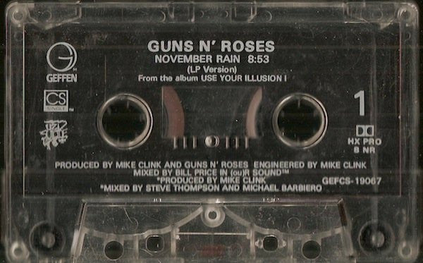 Guns N' Roses : November Rain (Single)