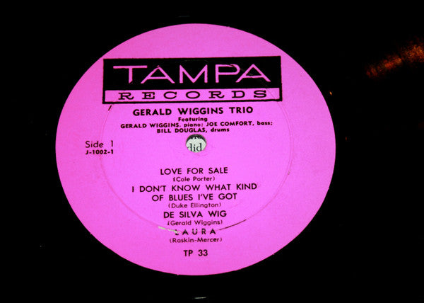 Gerald Wiggins Trio, The : The Gerald Wiggins Trio (LP,Album,Mono)