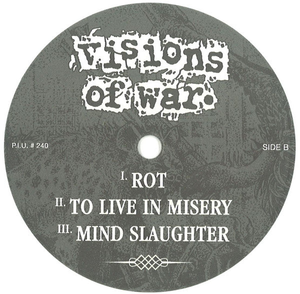 Hellkrusher / Visions Of War : Hellkrusher / Visions Of War (7",33 ⅓ RPM,EP,Limited Edition,Numbered)