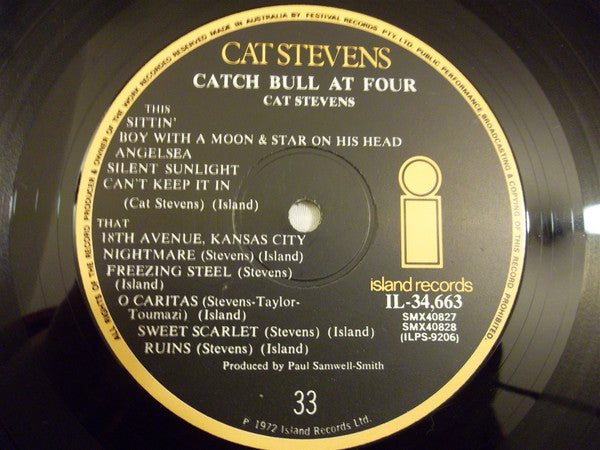 Cat Stevens : Catch Bull At Four (LP,Album)