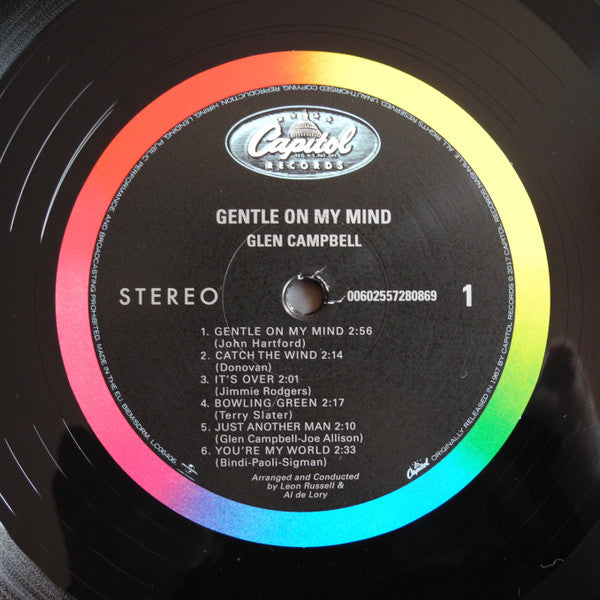 Glen Campbell : Gentle On My Mind (LP,Album,Reissue)