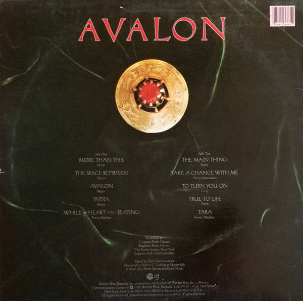 Roxy Music : Avalon (LP,Album)