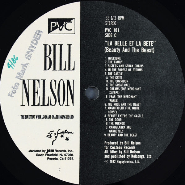 Bill Nelson : The Love That Whirls (Diary Of A Thinking Heart) (LP,Album)