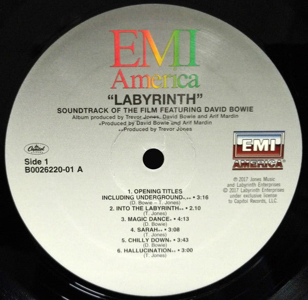 David Bowie, Trevor Jones : Labyrinth (From The Original Soundtrack Of The Jim Henson Film) (LP,Album,Reissue,Remastered)