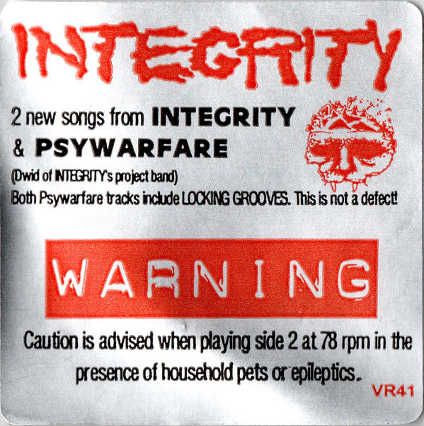 Integrity (2) / Psywarfare : Integrity / Psywarfare (7",EP,Picture Disc)