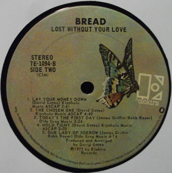 Bread : Lost Without Your Love (LP,Album)