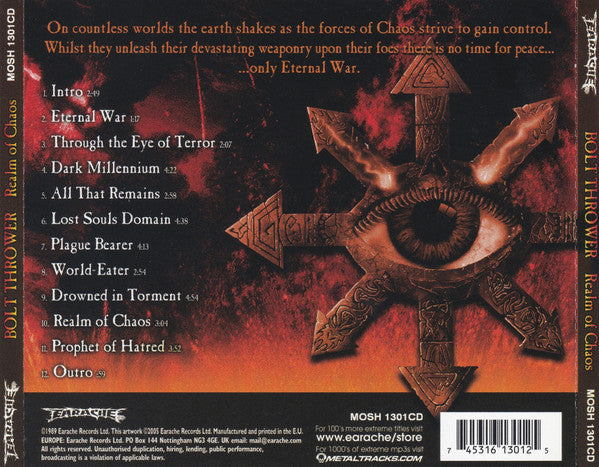 Bolt Thrower : Realm Of Chaos (Album,Reissue)