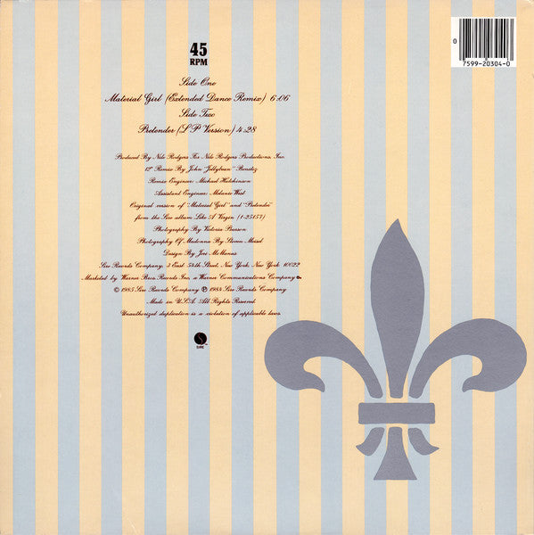Madonna : Material Girl (12",45 RPM,Maxi-Single)