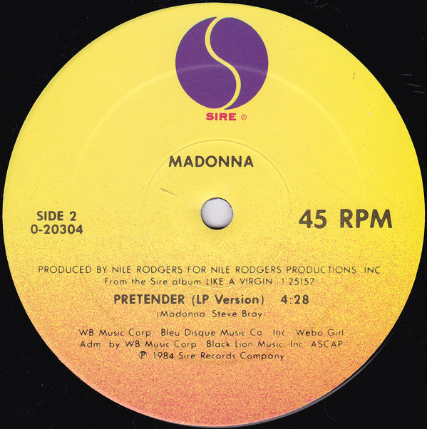 Madonna : Material Girl (12",45 RPM,Maxi-Single)