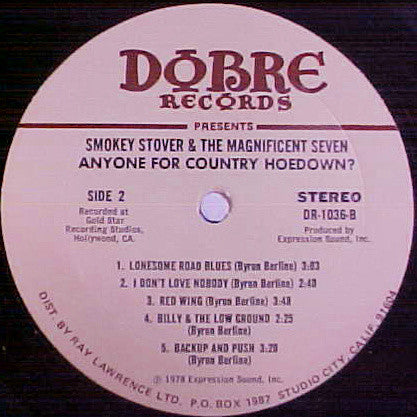Smokey Stover & The Magnificent Seven : Anyone For Country Hoedown? (LP,Album)