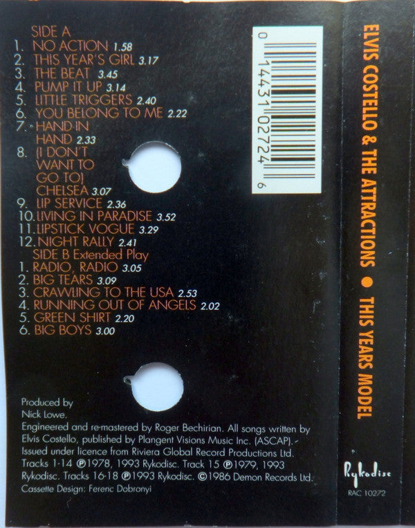 Elvis Costello & The Attractions : This Year's Model (Album,Reissue)