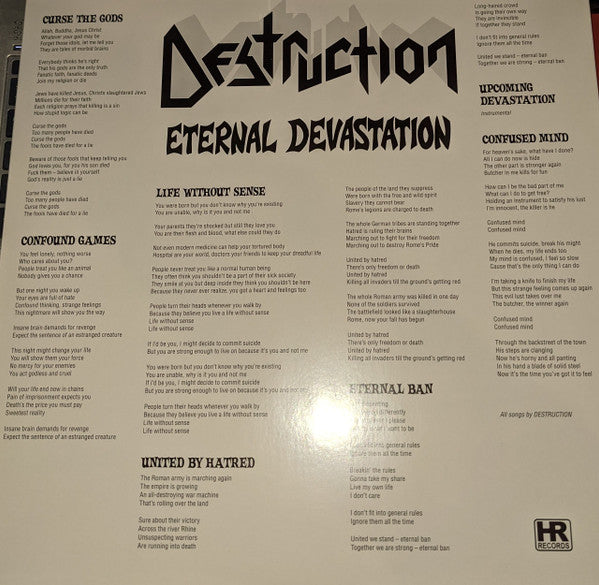 Destruction : Eternal Devastation (LP,Album,Reissue)