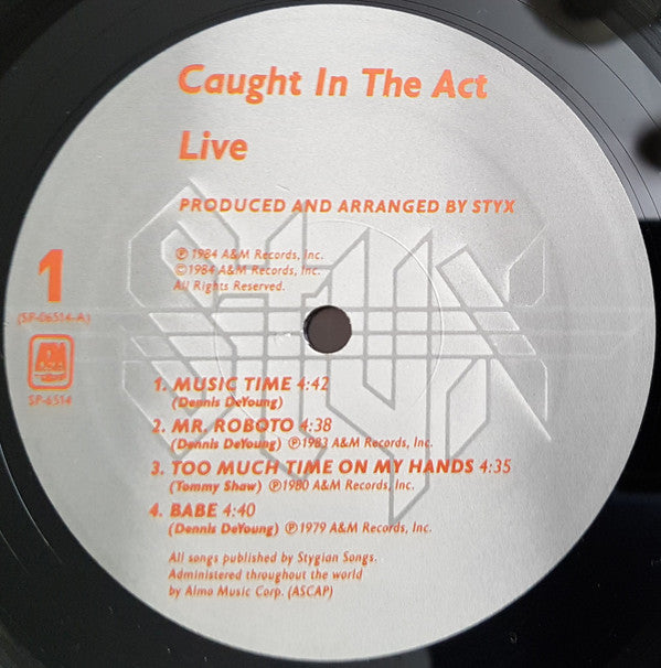 Styx : Caught In The Act Live (LP,Album)