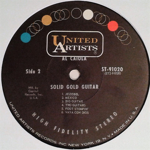 Al Caiola : Solid Gold Guitar (LP,Compilation,Club Edition,Stereo)