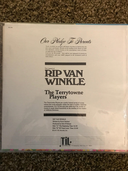 Terrytowne Players, The : The Legend Of Rip Van Winkle (LP,Album)