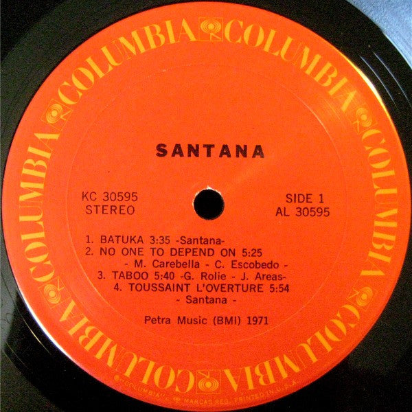 Santana : Santana (LP,Album,Stereo)