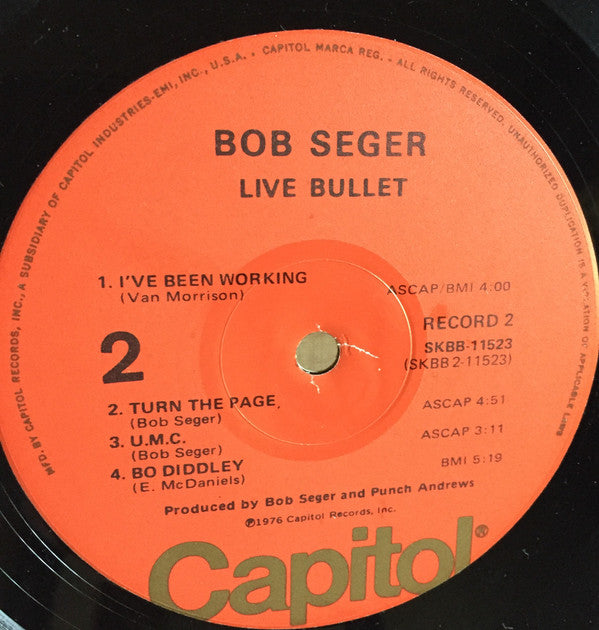 Bob Seger And The Silver Bullet Band : Live Bullet (LP,Album)