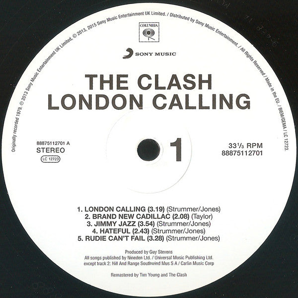 Clash, The : London Calling (LP,Album,Reissue,Remastered,Stereo)