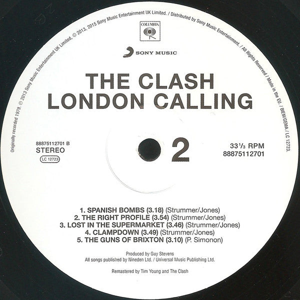 Clash, The : London Calling (LP,Album,Reissue,Remastered,Stereo)