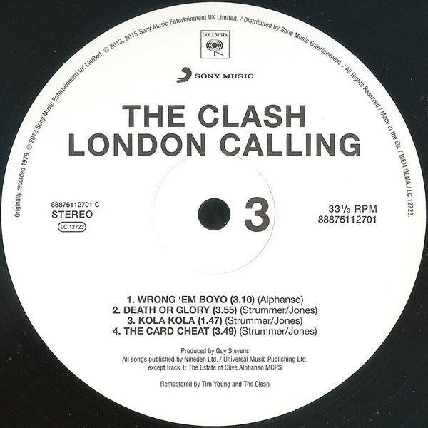 Clash, The : London Calling (LP,Album,Reissue,Remastered,Stereo)