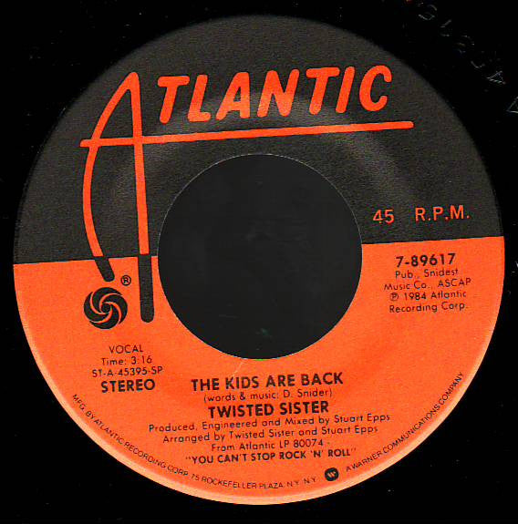 Twisted Sister : I Wanna Rock (7",45 RPM,Single)