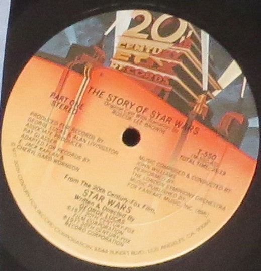 Original Star Wars Cast, The With Narration By Roscoe Lee Brown : The Story Of Star Wars (LP,Album)