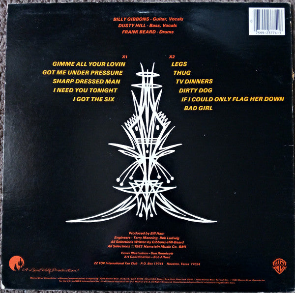 ZZ Top : Eliminator (LP,Album)