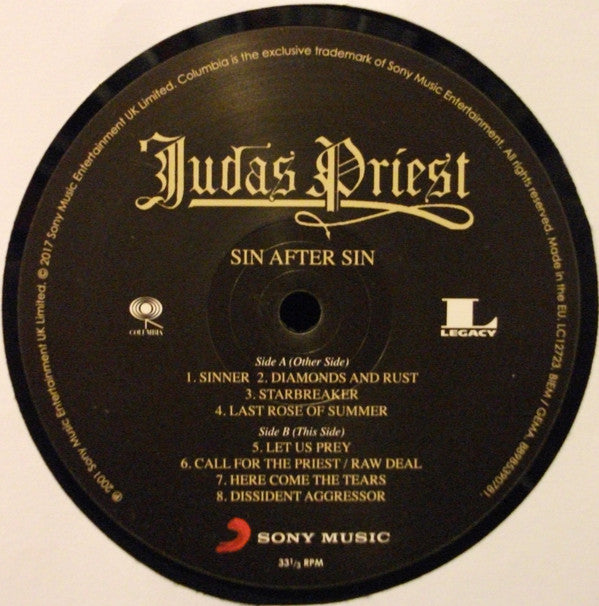 Judas Priest : Sin After Sin (LP,Album,Reissue,Stereo)