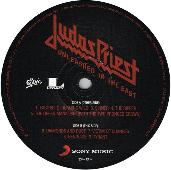 Judas Priest : Unleashed In The East (Live In Japan) (LP,Album,Reissue)