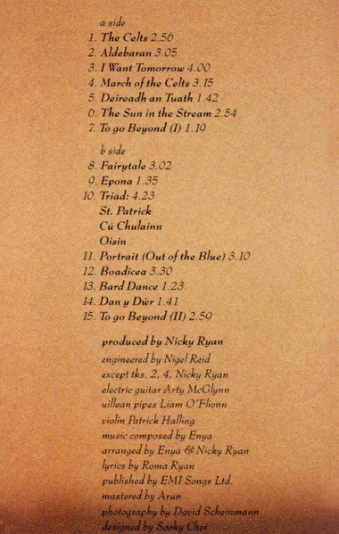 Enya : The Celts (Album,Reissue)