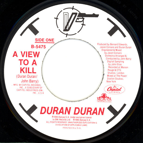 Duran Duran : A View To A Kill (7",45 RPM,Single)