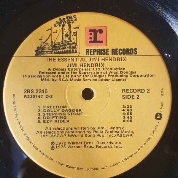 Jimi Hendrix : The Essential Jimi Hendrix (LP,Compilation,Club Edition)