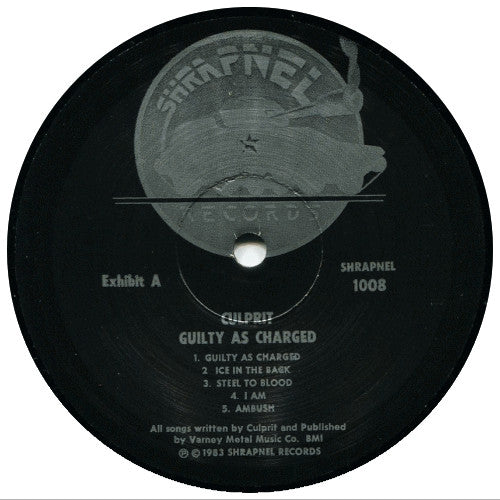 Culprit : Guilty As Charged (LP,Album)