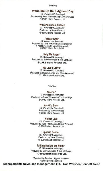 Steve Winwood : Chronicles (Compilation,Club Edition)