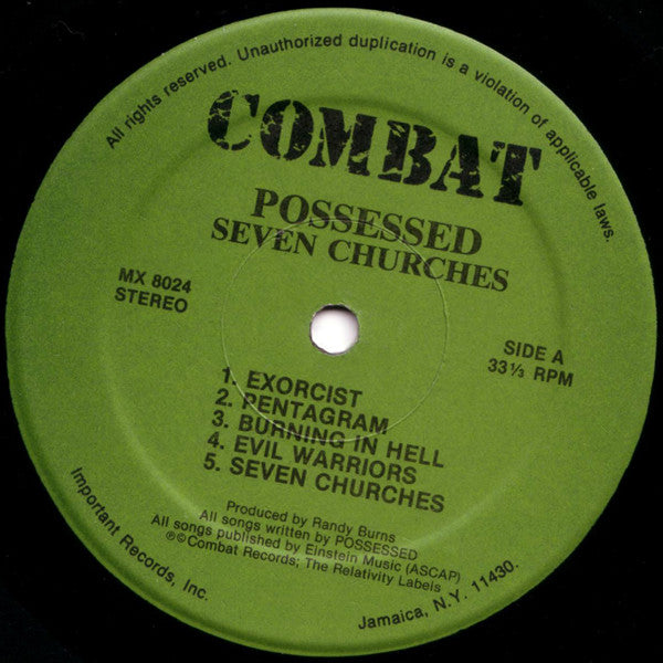 Possessed : Seven Churches (LP,Album)