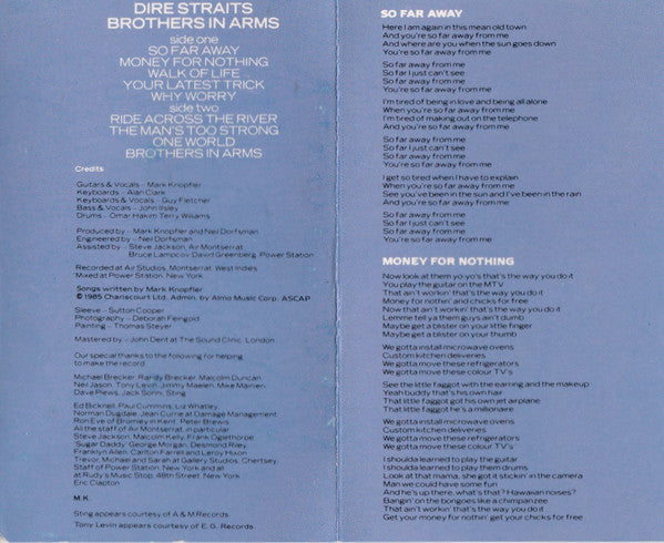 Dire Straits : Brothers In Arms (Album,Club Edition)