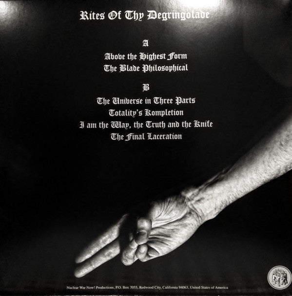 Rites Of Thy Degringolade : The Blade Philosophical (LP,Album)