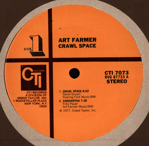 Art Farmer : Crawl Space (LP,Album)