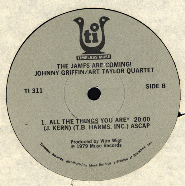 Johnny Griffin / Art Taylor Quartet : The Jamfs Are Coming! (LP,Album,Reissue)