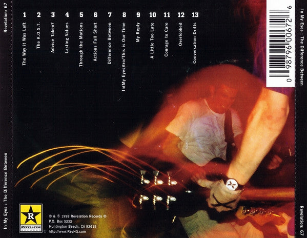 In My Eyes : The Difference Between (Album,Repress)