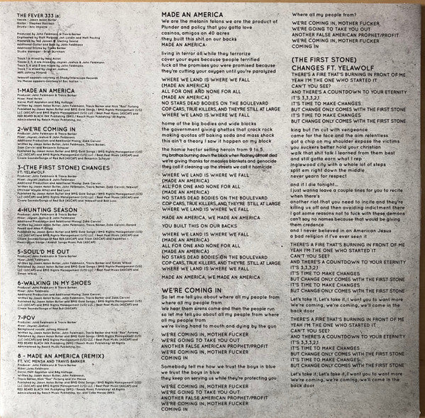 Fever 333, The : Made An America (12",Single Sided,EP)