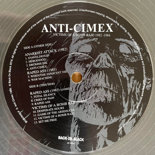 Anti Cimex : Victims Of A Bomb Raid 1982-1984 (LP,45 RPM,Album,Compilation)