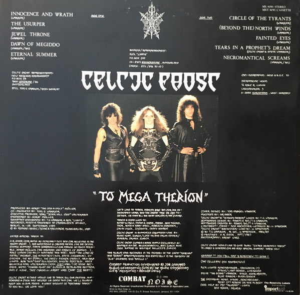 Celtic Frost : To Mega Therion (LP,Album,Stereo)