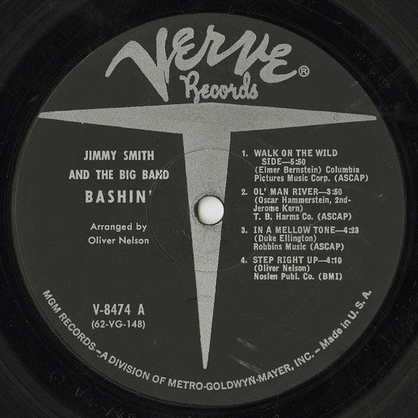 Jimmy Smith : Bashin' - The Unpredictable Jimmy Smith (LP,Album,Mono)