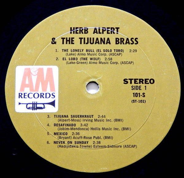 Herb Alpert & The Tijuana Brass : The Lonely Bull (LP,Album,Reissue,Stereo)