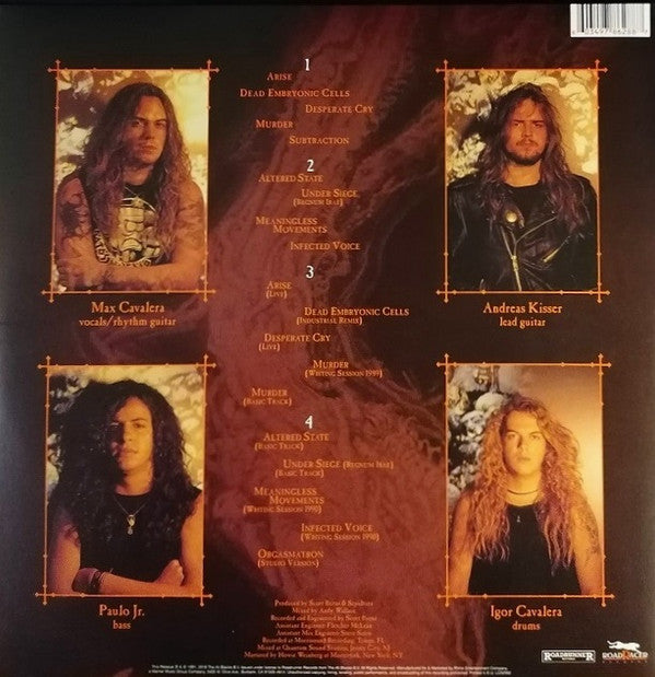 Sepultura : Arise (LP,Album,Reissue,Remastered,Stereo)