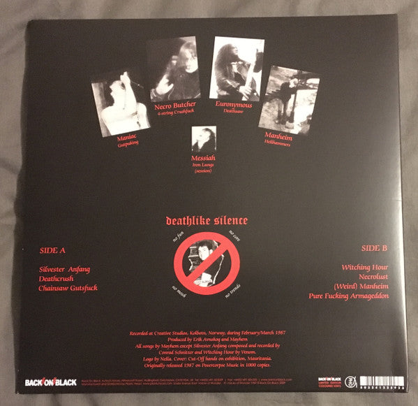 Mayhem : Deathcrush (12",33 ⅓ RPM,EP,Reissue)