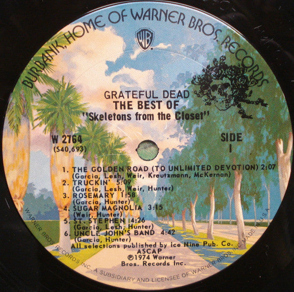 Grateful Dead, The : The Best Of The Grateful Dead: Skeletons From The Closet (LP,Compilation)