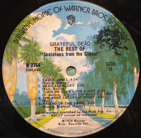 Grateful Dead, The : The Best Of The Grateful Dead: Skeletons From The Closet (LP,Compilation)