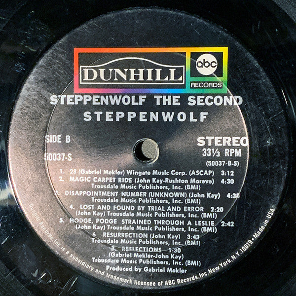 Steppenwolf : The Second (LP,Album,Stereo)